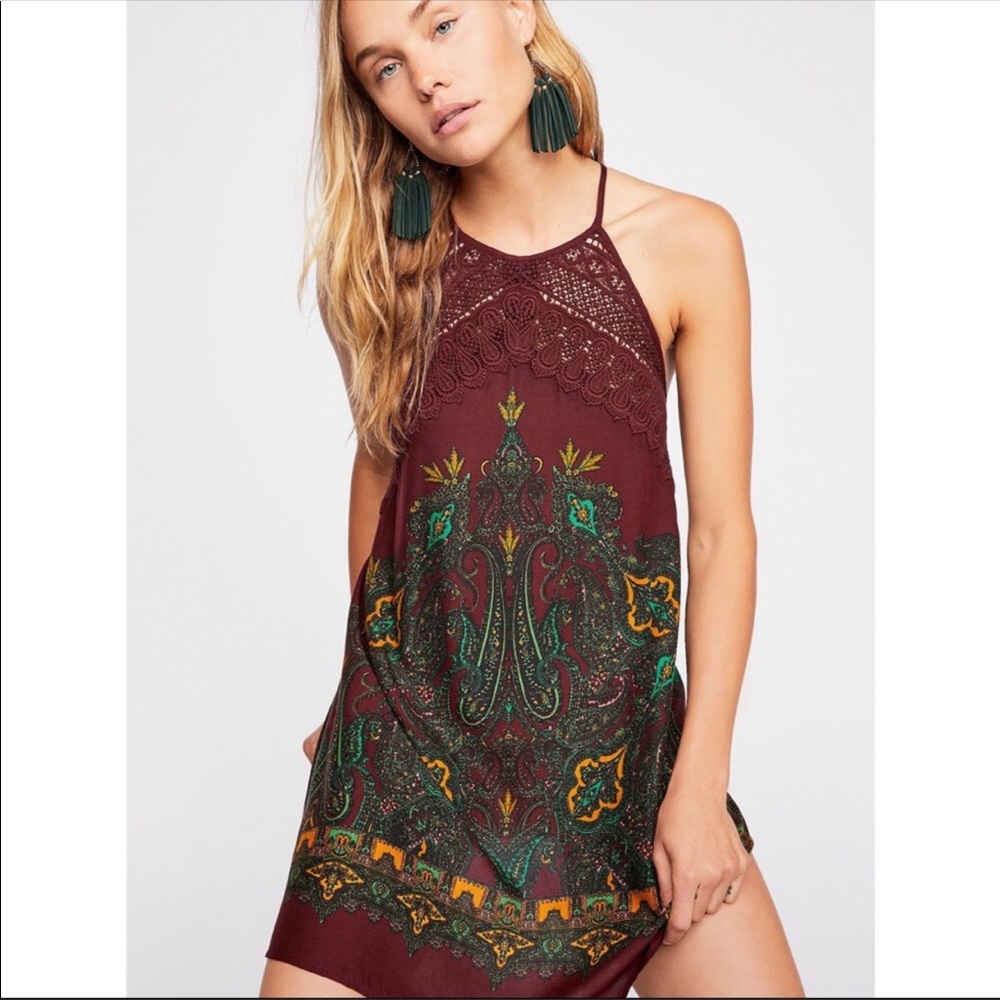 Free People Shea Printed Mini/Slip